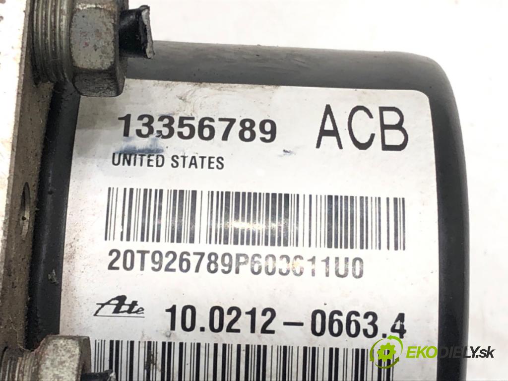 OPEL ASTRA J (P10) 2009 - 2015    2.0 CDTI (68) 118 kW [160 KM] olej napędowy 2009 - 2015  Pumpa ABS 13356789 (Pumpa ABS)