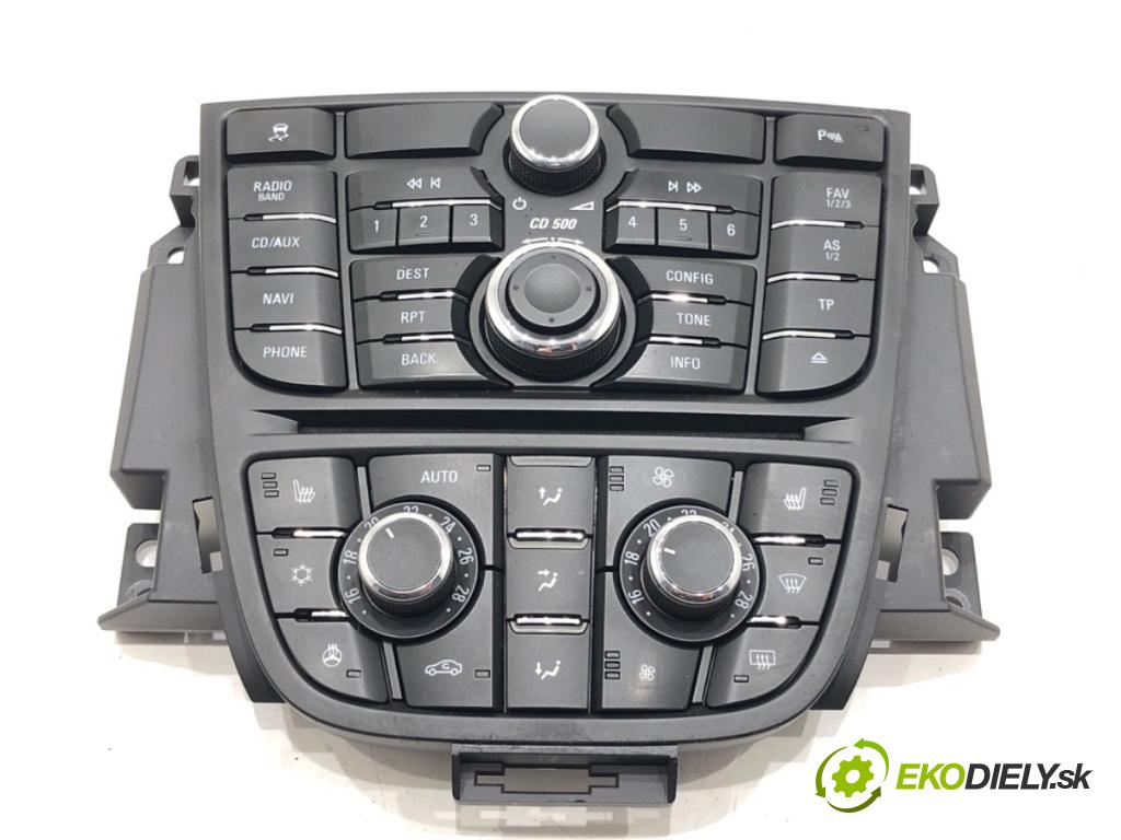 OPEL ASTRA J (P10) 2009 - 2015    2.0 CDTI (68) 118 kW [160 KM] olej napędowy 2009 - 2015  Panel ovládania kúrenia 13346052 (Prepínač/spínač/tlačidlo a ovládač kúrenia)