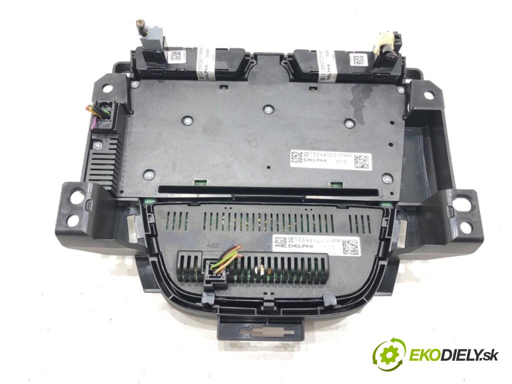 OPEL ASTRA J (P10) 2009 - 2015    2.0 CDTI (68) 118 kW [160 KM] olej napędowy 2009 - 2015  Panel ovládania kúrenia 13346052 (Prepínač/spínač/tlačidlo a ovládač kúrenia)