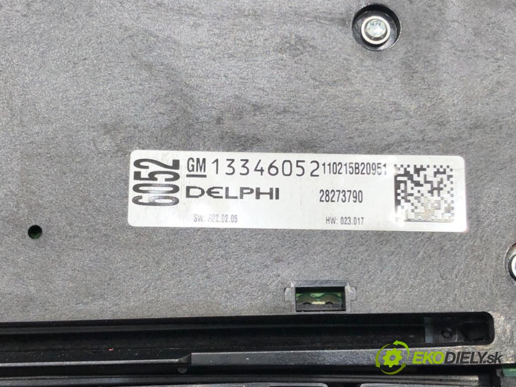 OPEL ASTRA J (P10) 2009 - 2015    2.0 CDTI (68) 118 kW [160 KM] olej napędowy 2009 - 2015  Panel ovládania kúrenia 13346052 (Prepínač/spínač/tlačidlo a ovládač kúrenia)