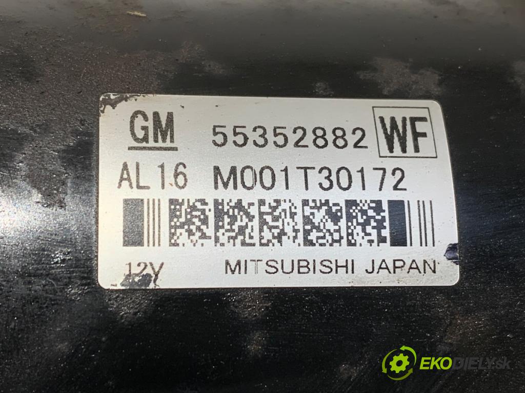 OPEL ASTRA J (P10) 2009 - 2015    2.0 CDTI (68) 118 kW [160 KM] olej napędowy 2009 - 2015  Štartér 55352882 (Štartér)