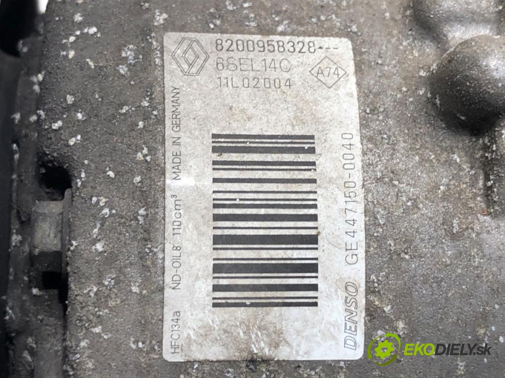 RENAULT MEGANE III Grandtour (KZ0/1) 2008 - 2022    1.4 TCe (KZ0F, KZ1V) 96 kW [130 KM] benzyna 2009 - 2022  Kompresor klimatizácie 8200958328 (Kompresor klimatizácie)