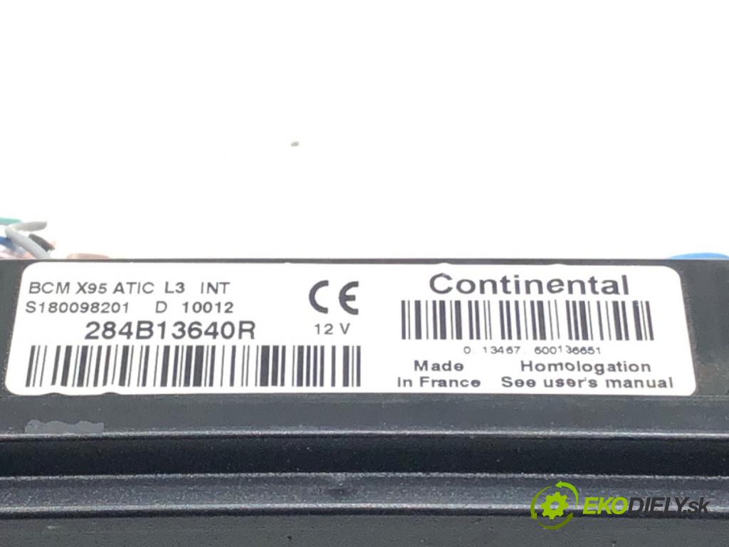 RENAULT MEGANE III Grandtour (KZ0/1) 2008 - 2022    1.4 TCe (KZ0F, KZ1V) 96 kW [130 KM] benzyna 2009 - 2022  Modul BCM 284B13640R (Riadiaca jednotka ostatné)