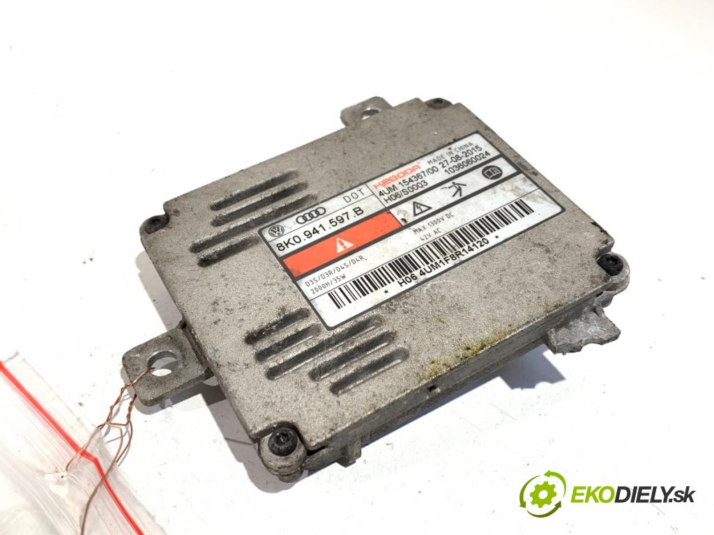 AUDI A3 (8V1, 8VK) 2012 - 2020    2.0 TFSI 140 kW [190 KM] benzyna 2016 - 2017  Menič XENON 8K0941597B (Riadiaca jednotka xenónu)
