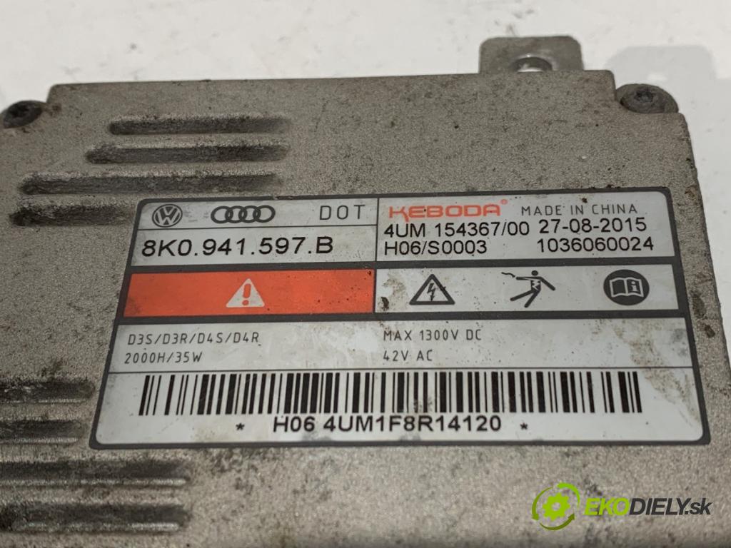 AUDI A3 (8V1, 8VK) 2012 - 2020    2.0 TFSI 140 kW [190 KM] benzyna 2016 - 2017  Menič XENON 8K0941597B (Riadiaca jednotka xenónu)
