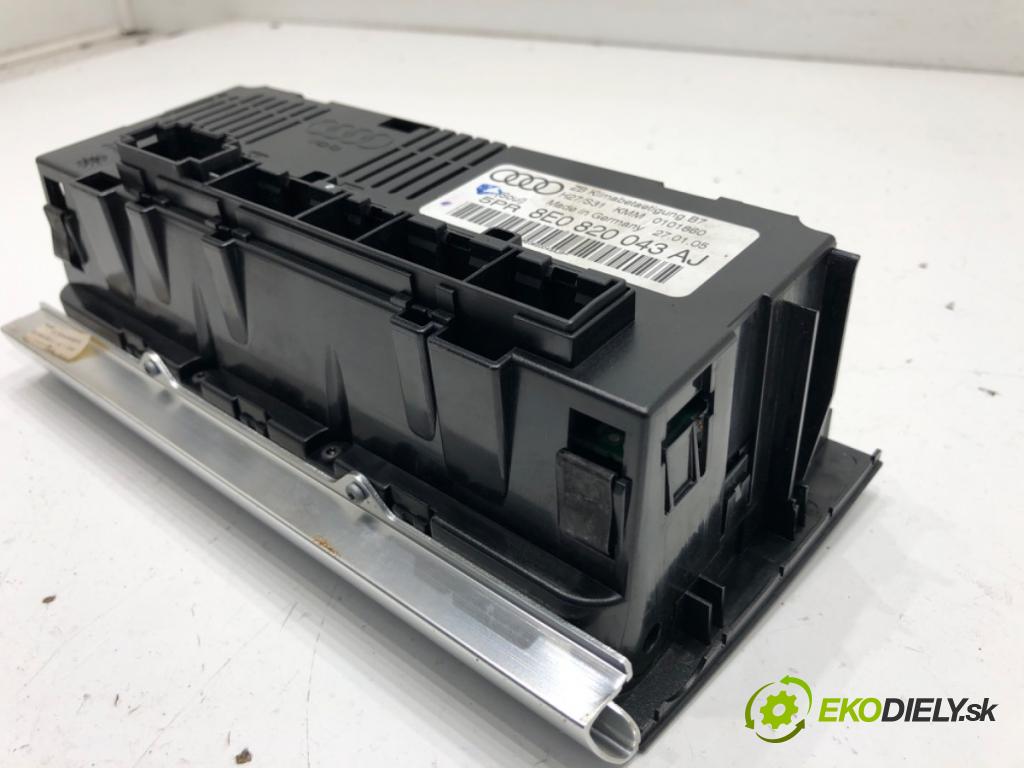 AUDI A4 B7 (8EC) 2004 - 2008    1.9 TDI 85 kW [116 KM] olej napędowy 2004 - 2008  Panel ovládania kúrenia 8E0820043AJ (Prepínacie páčky pod volantom)