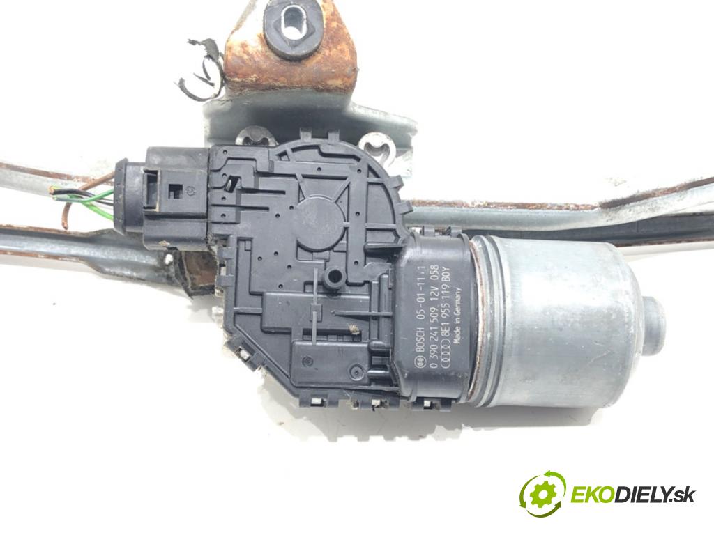 AUDI A4 B7 (8EC) 2004 - 2008    1.9 TDI 85 kW [116 KM] olej napędowy 2004 - 2008  Mechanizmus stieračov predný 8E1955023D (Motorček stieračov predné)