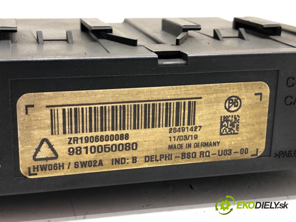 OPEL CROSSLAND X / CROSSLAND (P17, P2QO) 2017 - 2022    1.2 (75) 81 kW [110 KM] benzyna 2017 - 2022  Modul ťažného oka 9810050080 (Riadiaca jednotka ostatné)