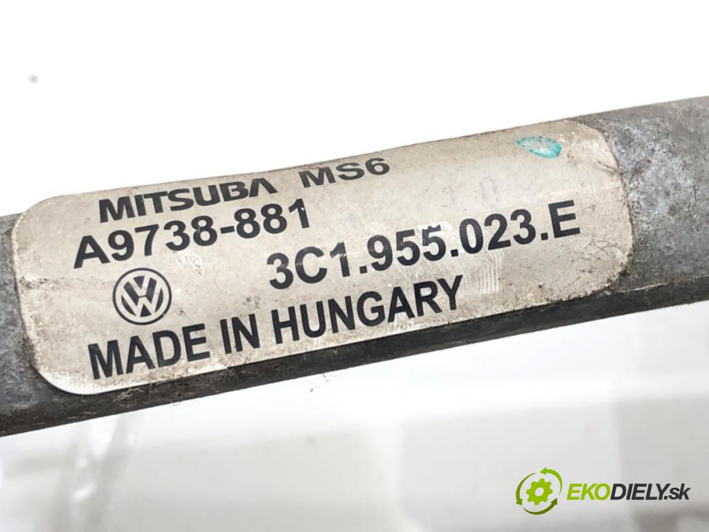 VW PASSAT B6 Variant (3C5) 2005 - 2011    2.0 TDI 103 kW [140 KM] olej napędowy 2005 - 2009  Mechanizmus stieračov predný 3C1955023E (Motorček stieračov predné)