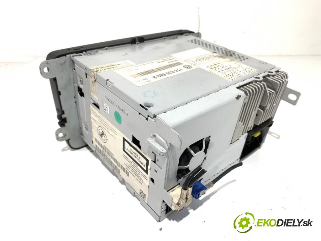 VW PASSAT B6 Variant (3C5) 2005 - 2011    2.0 TDI 103 kW [140 KM] olej napędowy 2005 - 2009  RADIO 1T0035680B (Audio zariadenie)