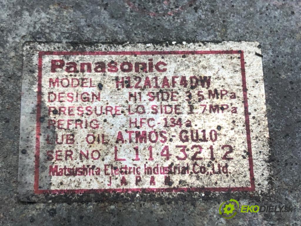 MAZDA 6 sedan (GG) 2002 - 2008    2.3 (GG3P) 122 kW [166 KM] benzyna 2002 - 2007  Kompresor klimatizácie H12A1AF4DW (Kompresor klimatizácie)