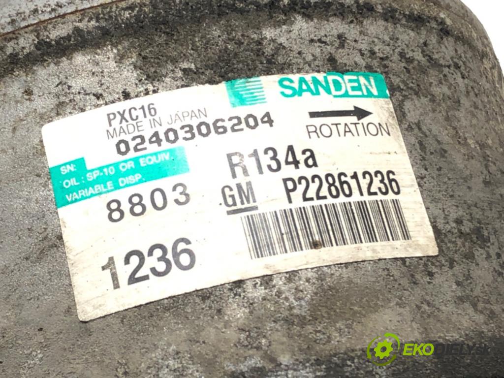 OPEL INSIGNIA A (G09) 2008 - 2017    2.0 CDTI (68) 96 kW [131 KM] olej napędowy 2008 - 2017  Kompresor klimatizácie 22861236 (Kompresor klimatizácie)