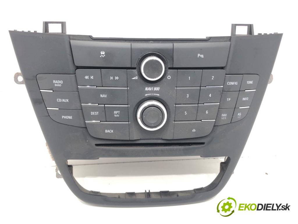 OPEL INSIGNIA A (G09) 2008 - 2017    2.0 CDTI (68) 96 kW [131 KM] olej napędowy 2008 - 2017  Panel ovládania radia 20997890 (Prepínač/spínač/tlačidlo a ovládač kúrenia)