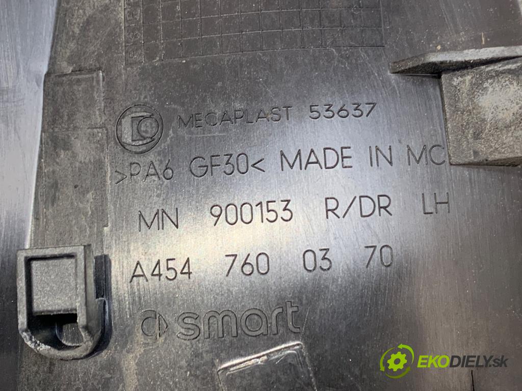 SMART FORFOUR (454) 2004 - 2006    1.1 (454.030) 55 kW [75 KM] benzyna 2004 - 2006  Kľučka vonkajšia ľavy zad