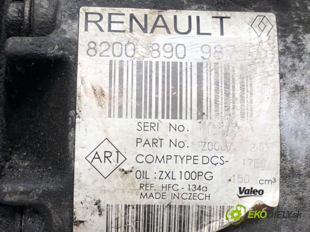 RENAULT LAGUNA III (BT0/1) 2007 - 2015    2.0 dCi (BT07, BT0J, BT14, BT1A, BT1S) 96 kW [131 KM] olej napędowy 2007 - 2015  Kompresor klimatizácie 8200890987 (Kompresor klimatizácie)