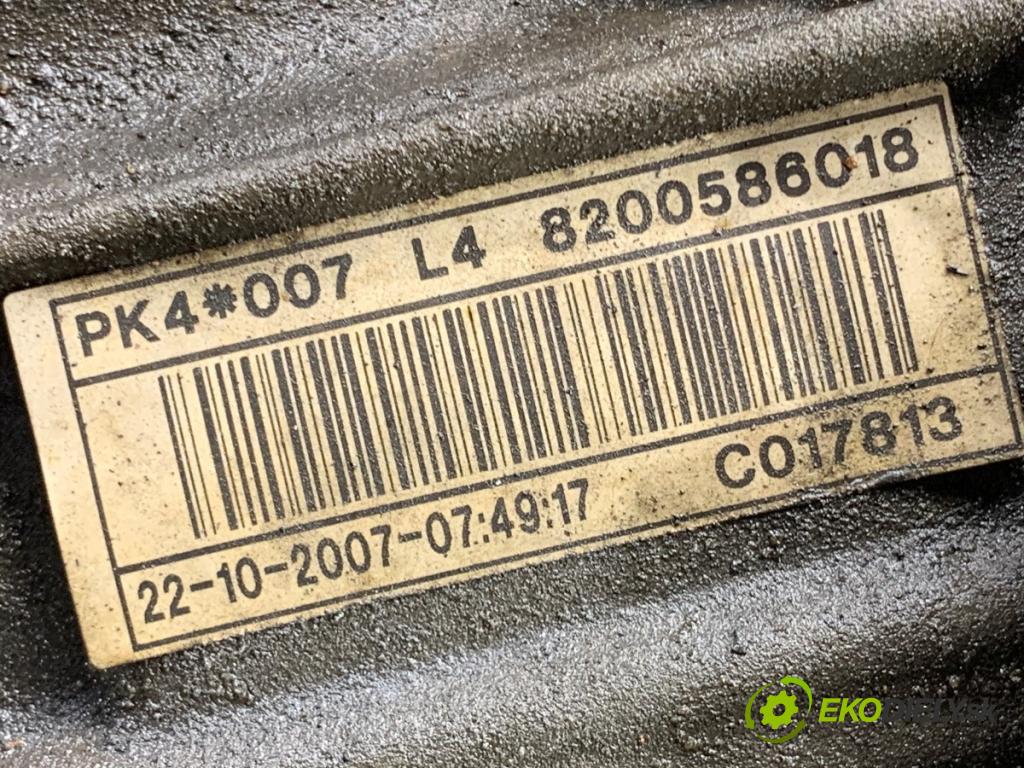 RENAULT LAGUNA III (BT0/1) 2007 - 2015    2.0 dCi (BT07, BT0J, BT14, BT1A, BT1S) 96 kW [131 KM] olej napędowy 2007 - 2015  převodovka PK4007 (Převodovky)