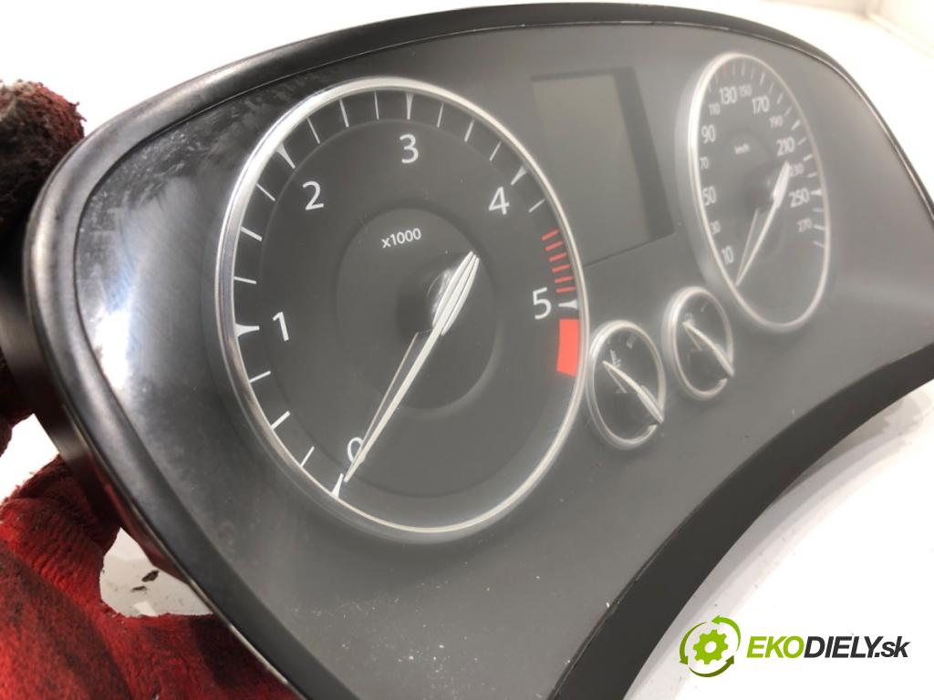 RENAULT LAGUNA III (BT0/1) 2007 - 2015    2.0 dCi (BT07, BT0J, BT14, BT1A, BT1S) 96 kW [131 KM] olej napędowy 2007 - 2015  Prístrojovka 250450036R (Prístrojová doska, displej)
