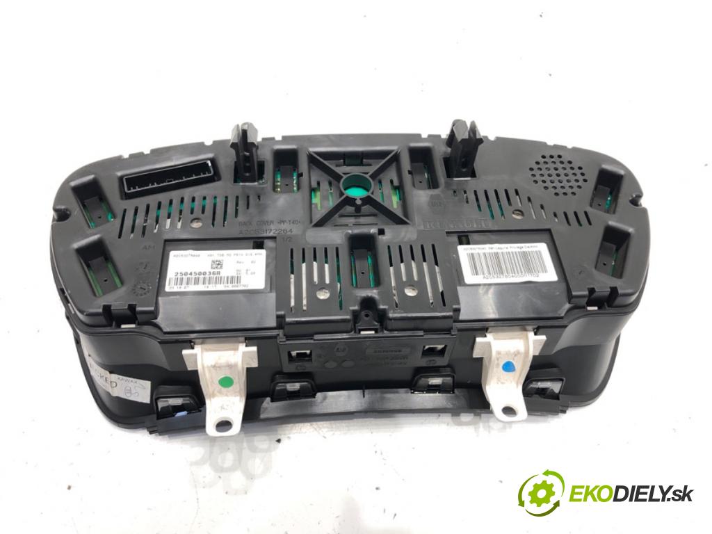 RENAULT LAGUNA III (BT0/1) 2007 - 2015    2.0 dCi (BT07, BT0J, BT14, BT1A, BT1S) 96 kW [131 KM] olej napędowy 2007 - 2015  Prístrojovka 250450036R (Prístrojová doska, displej)