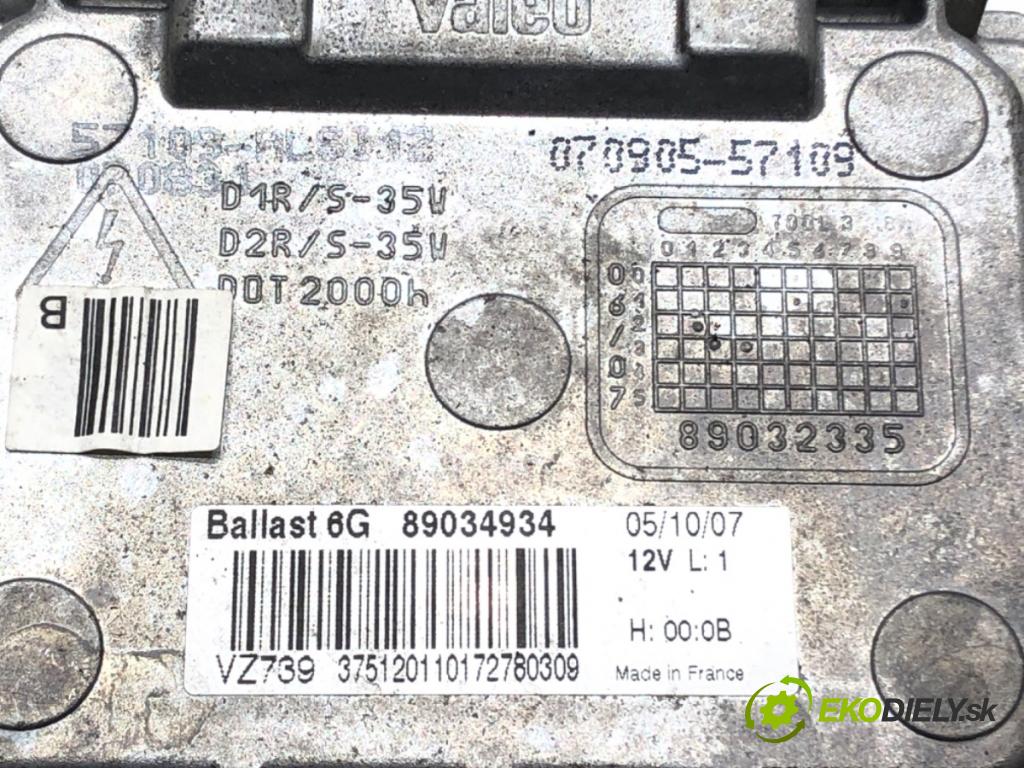 RENAULT LAGUNA III (BT0/1) 2007 - 2015    2.0 dCi (BT07, BT0J, BT14, BT1A, BT1S) 96 kW [131 KM] olej napędowy 2007 - 2015  Menič XENON 89034934 (Riadiaca jednotka xenónu)