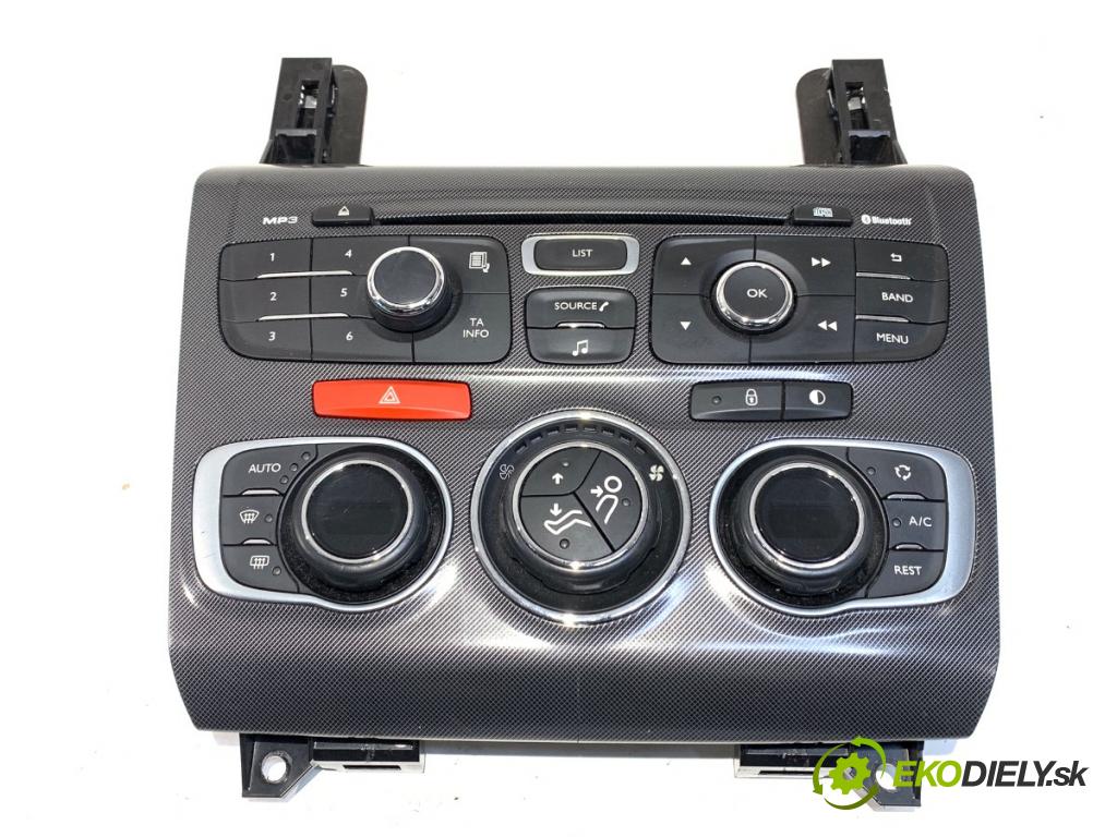 CITROEN C4 II (NC_) 2009 - 2022    1.6 HDi 115 84 kW [114 KM] olej napędowy 2012 - 2022  Panel ovládania kúrenia 98040782ZD (Prepínacie páčky pod volantom)