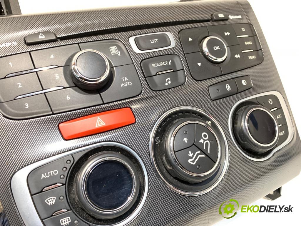 CITROEN C4 II (NC_) 2009 - 2022    1.6 HDi 115 84 kW [114 KM] olej napędowy 2012 - 2022  Panel ovládania kúrenia 98040782ZD (Prepínacie páčky pod volantom)
