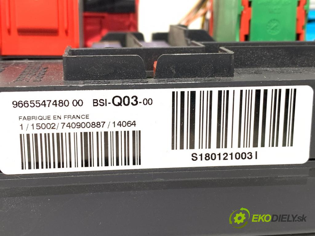 CITROEN C4 II (NC_) 2009 - 2022    1.6 HDi 115 84 kW [114 KM] olej napędowy 2012 - 2022  modul BSI 9665547480 (Pojistkové skříňky)