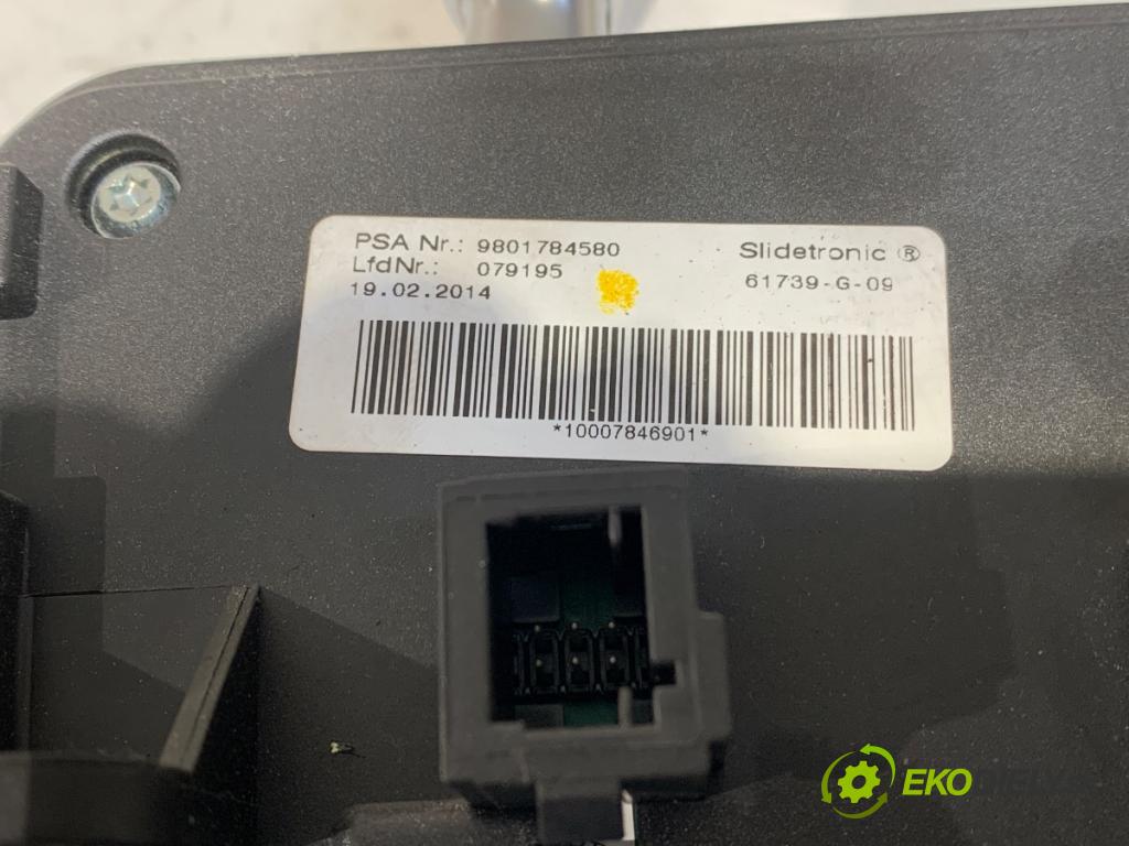 CITROEN C4 II (NC_) 2009 - 2022    1.6 HDi 115 84 kW [114 KM] olej napędowy 2012 - 2022  Kulisa 9801784580 (Rýchlostná páka (kulisa))