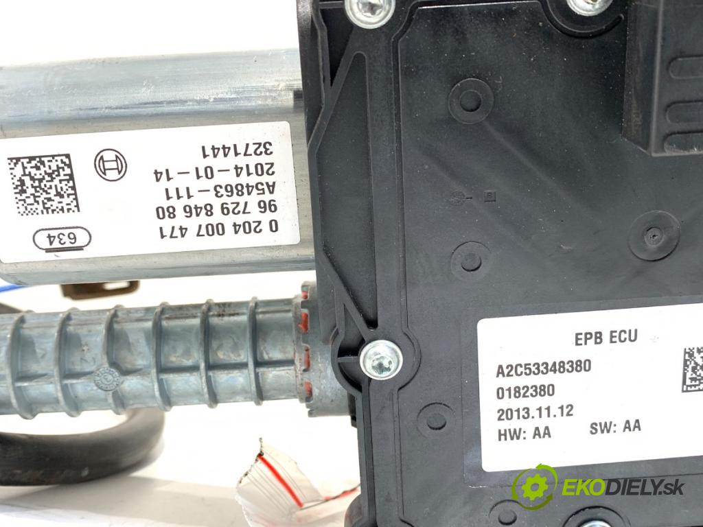 CITROEN C4 II (NC_) 2009 - 2022    1.6 HDi 115 84 kW [114 KM] olej napędowy 2012 - 2022  BRZDA: ručný elektrický 9672984680 (Ručná brzda)