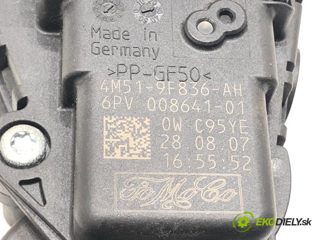 FORD FOCUS II (DA_, HCP, DP) 2004 - 2013    2.0 TDCi 100 kW [136 KM] olej napędowy 2004 - 2012  Potenciometer plynu 4M51-9F836-AH (Pedál)