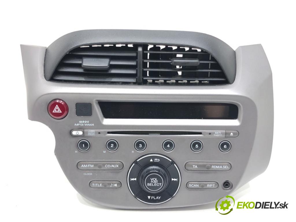 HONDA JAZZ III (GE_, GG_, GP_, ZA_) 2007 - 2022    1.2 (GG1) 66 kW [90 KM] benzyna 2008 - 2022  RADIO 39101-TF0-G212-M1 (Audio zariadenie)
