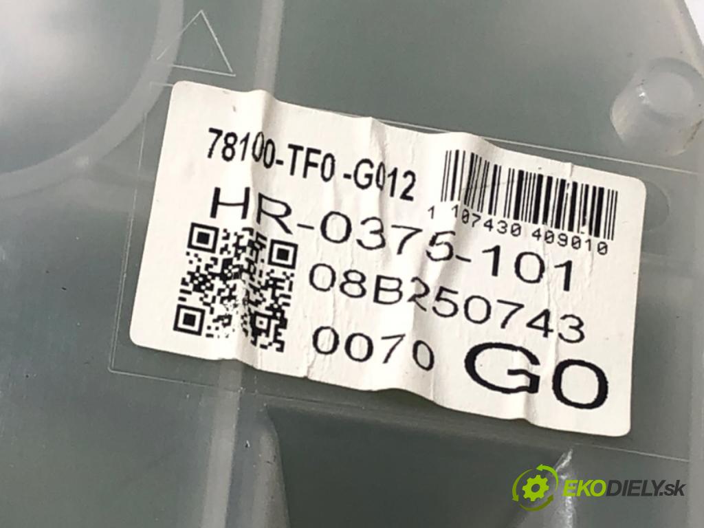 HONDA JAZZ III (GE_, GG_, GP_, ZA_) 2007 - 2022    1.2 (GG1) 66 kW [90 KM] benzyna 2008 - 2022  Prístrojovka 78100-TF0-G012 (Prístrojová doska, displej)