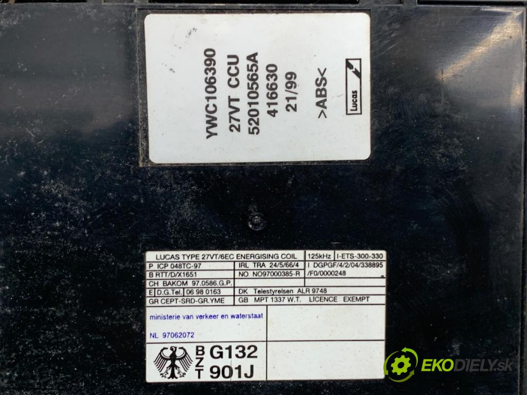 LAND ROVER FREELANDER I (L314) 1998 - 2006    1.8 i 16V 4x4 88 kW [120 KM] benzyna 1998 - 2000  modul BSI  (Pojistkové skříňky)