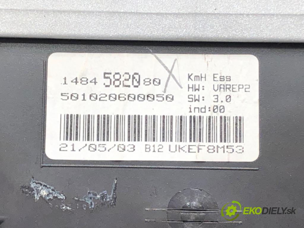 PEUGEOT 807 (EB_) 2002 - 2022    2.2 116 kW [158 KM] benzyna 2002 - 2022  Prístrojovka 1484582080 (Prístrojová doska, displej)