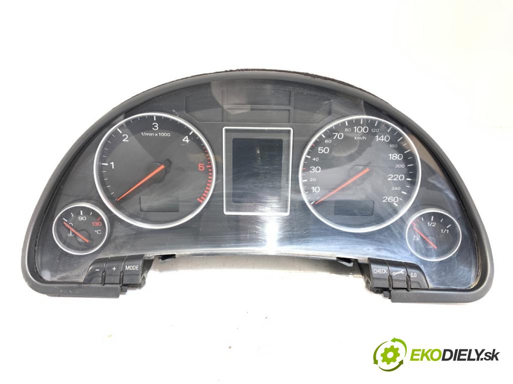 AUDI A4 B6 (8E2) 2000 - 2005    2.5 TDI quattro 132 kW [180 KM] olej napędowy 2000 - 2004  Prístrojovka 8E0920900E (Prístrojová doska, displej)