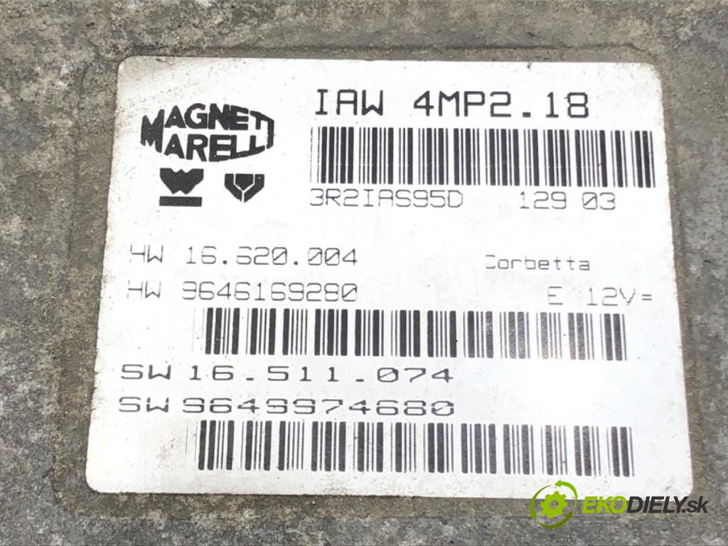 PEUGEOT 807 (EB_) 2002 - 2022    2.2 116 kW [158 KM] benzyna 2002 - 2022  riadiaca jednotka Motor 9649974680 (Riadiaca jednotka)