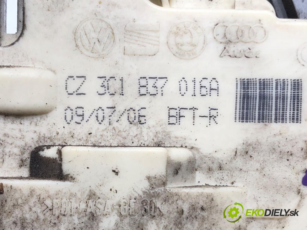VW PASSAT B6 Variant (3C5) 2005 - 2011    2.0 TDI 103 kW [140 KM] olej napędowy 2005 - 2009  zámok dveře pravý přední část 3C1837016A
