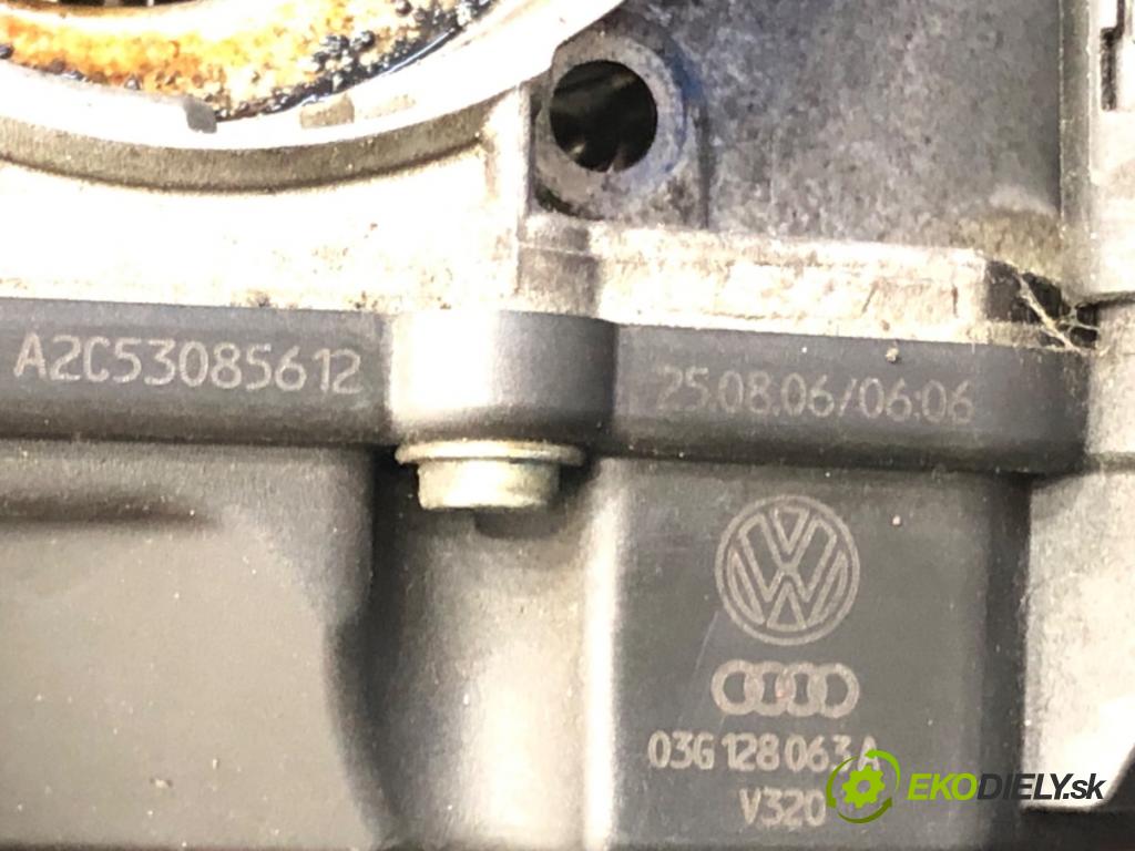 VW PASSAT B6 Variant (3C5) 2005 - 2011    2.0 TDI 103 kW [140 KM] olej napędowy 2005 - 2009  Škrtiaca klapka 03G128063A (Škrtiaca klapka)