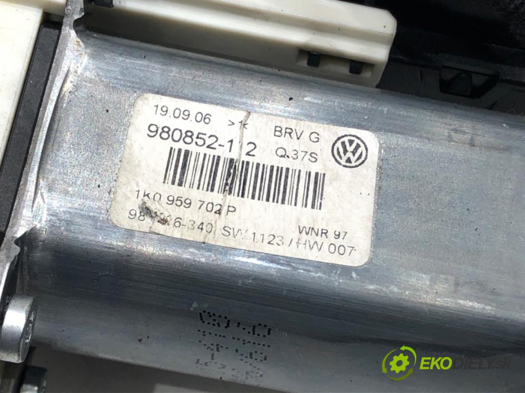 VW PASSAT B6 Variant (3C5) 2005 - 2011    2.0 TDI 103 kW [140 KM] olej napędowy 2005 - 2009  mechanismus okna pravý přední část 1K0959702P