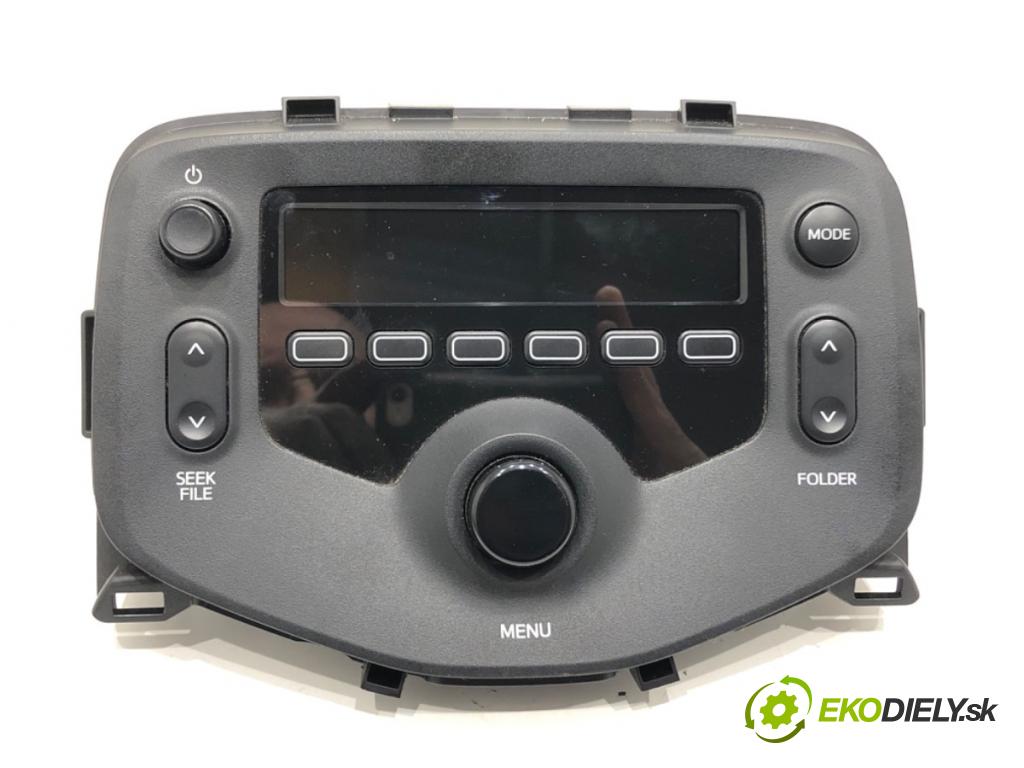 TOYOTA AYGO (_B4_) 2014 - 2022    1.0 (KGB40) 51 kW [69 KM] benzyna 2014 - 2022  RADIO 86120-0H040 (Audio zariadenie)