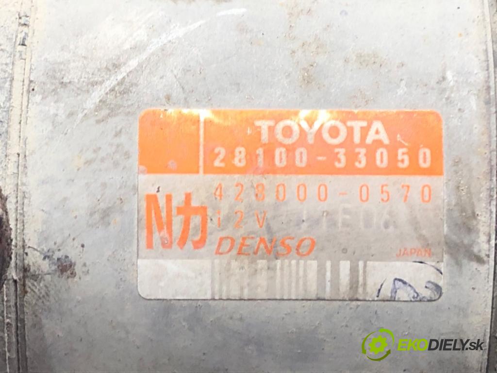 TOYOTA YARIS (_P1_) 1999 - 2005    1.4 D-4D (NLP10_) 55 kW [75 KM] olej napędowy 2001 - 2005  Štartér 28100-33050 (Štartér)