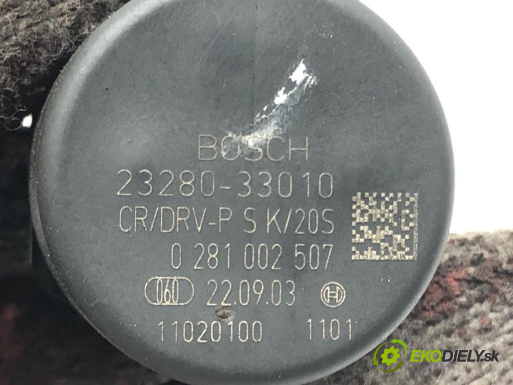 TOYOTA YARIS (_P1_) 1999 - 2005    1.4 D-4D (NLP10_) 55 kW [75 KM] olej napędowy 2001 - 2005  Regulátor tlaku paliva 23280-33010 (Ostatné)