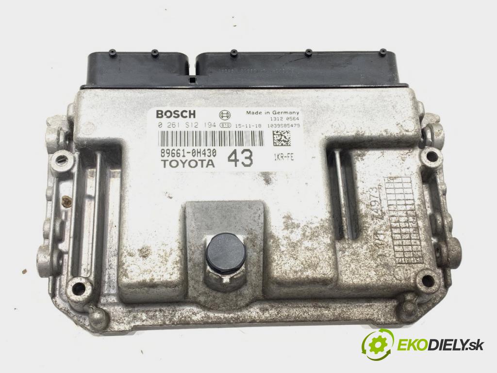 TOYOTA AYGO (_B4_) 2014 - 2022    1.0 (KGB40) 51 kW [69 KM] benzyna 2014 - 2022  riadiaca jednotka Motor 89661-0H430 (Riadiaca jednotka)