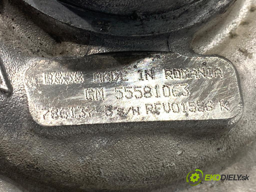 OPEL ZAFIRA TOURER C (P12) 2011 - 2022    2.0 CDTi (75) 121 kW [165 KM] olej napędowy 2011 - 2022  turbo 55581063 (Turbodúchadla (kompletní))