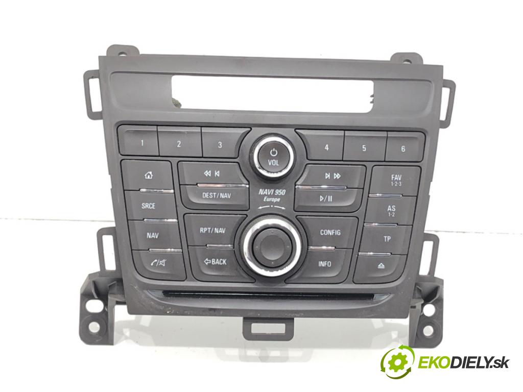 OPEL ZAFIRA TOURER C (P12) 2011 - 2022    2.0 CDTi (75) 121 kW [165 KM] olej napędowy 2011 - 2022  Panel ovládania radia 13406658 (Prepínacie páčky pod volantom)