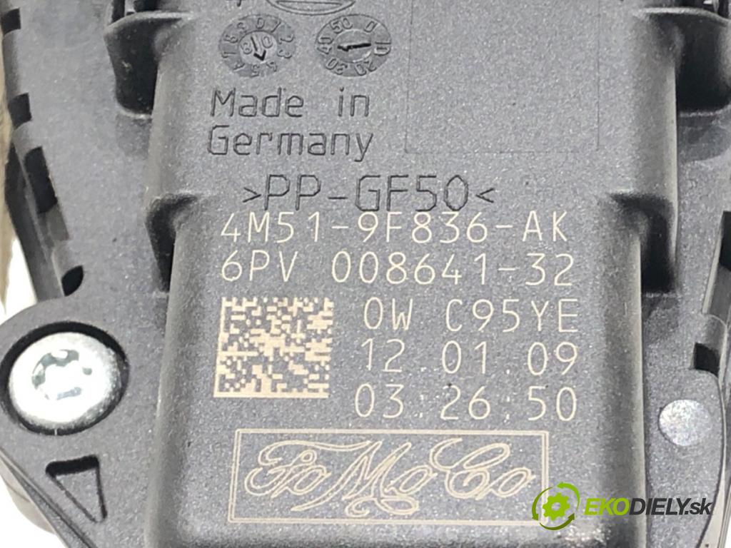 FORD FOCUS II Turnier (DA_, FFS, DS) 2004 - 2012    1.6 74 kW [100 KM] benzyna 2004 - 2011  Potenciometer plynu 4M51-9F836-AK (Pedál)