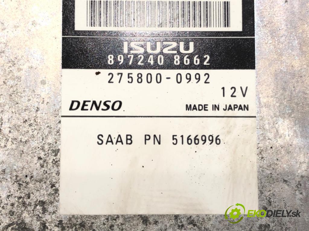 SAAB 9-5 Kombi (YS3E) 1998 - 2009    3.0 TiD 130 kW [177 KM] olej napędowy 2001 - 2009  riadiaca jednotka Motor 897240-8662 (Riadiaca jednotka)