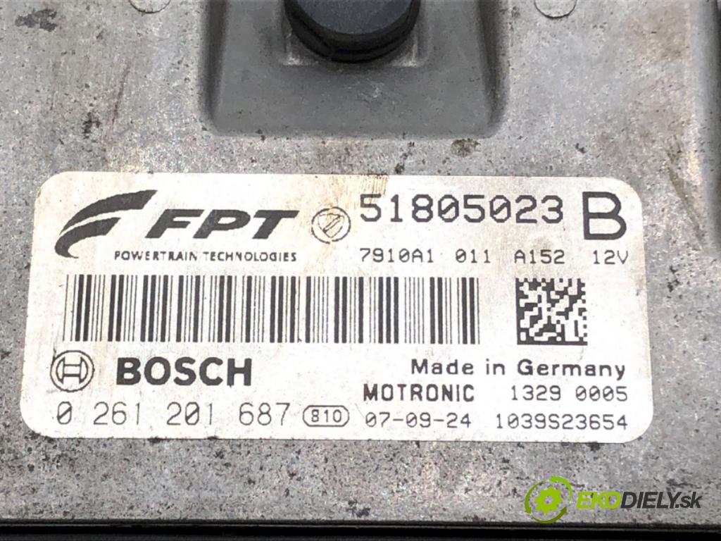 FIAT BRAVO II (198_) 2006 - 2022    1.4 T-Jet (198AXF1B) 110 kW [150 KM] benzyna 2007 - 2014  riadiaca jednotka Motor 51805023 0261201687 (Riadiaca jednotka)