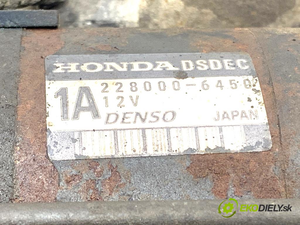 HONDA CR-V I (RD) 1995 - 2002    2.0 16V 4WD (RD1, RD3) 108 kW [147 KM] benzyna 1999 - 2002  Štartér 228000-6450 (Štartér)