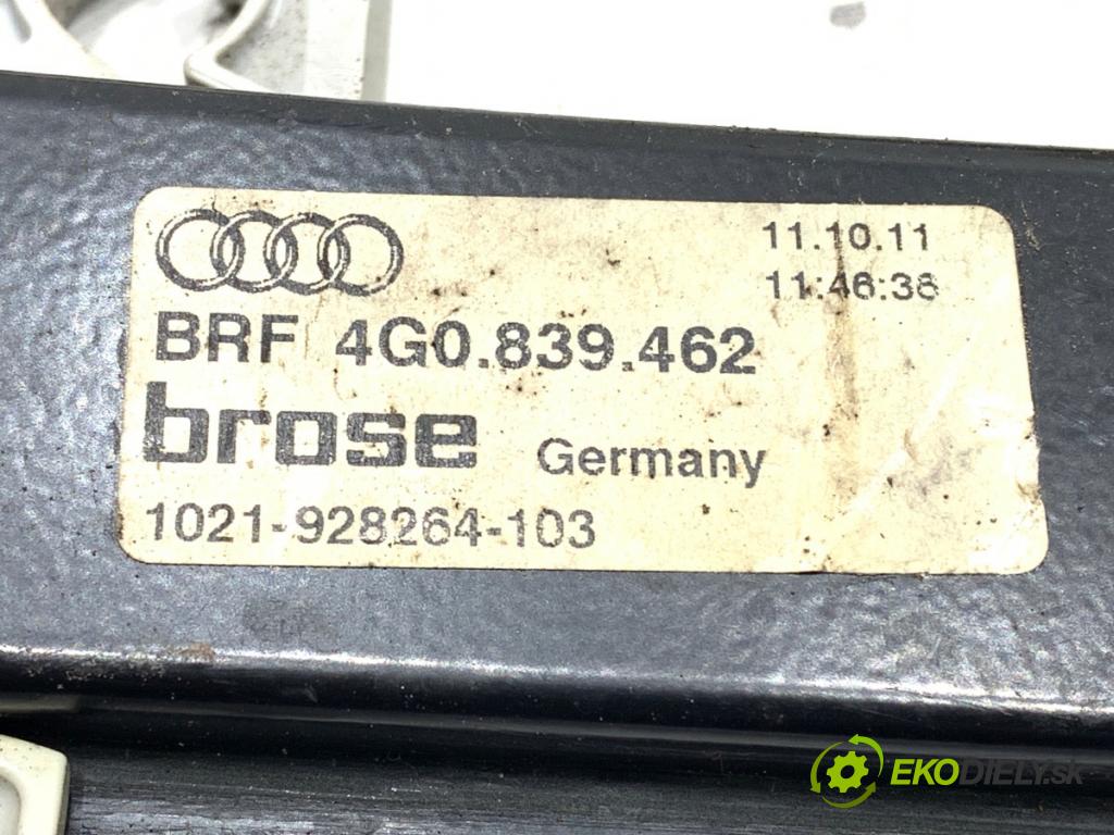 AUDI A6 C7 (4G2, 4GC) 2010 - 2018    3.0 TDI quattro 180 kW [245 KM] olej napędowy 2011 - 2018  mechanismus okna pravý zadní část 4G0839462