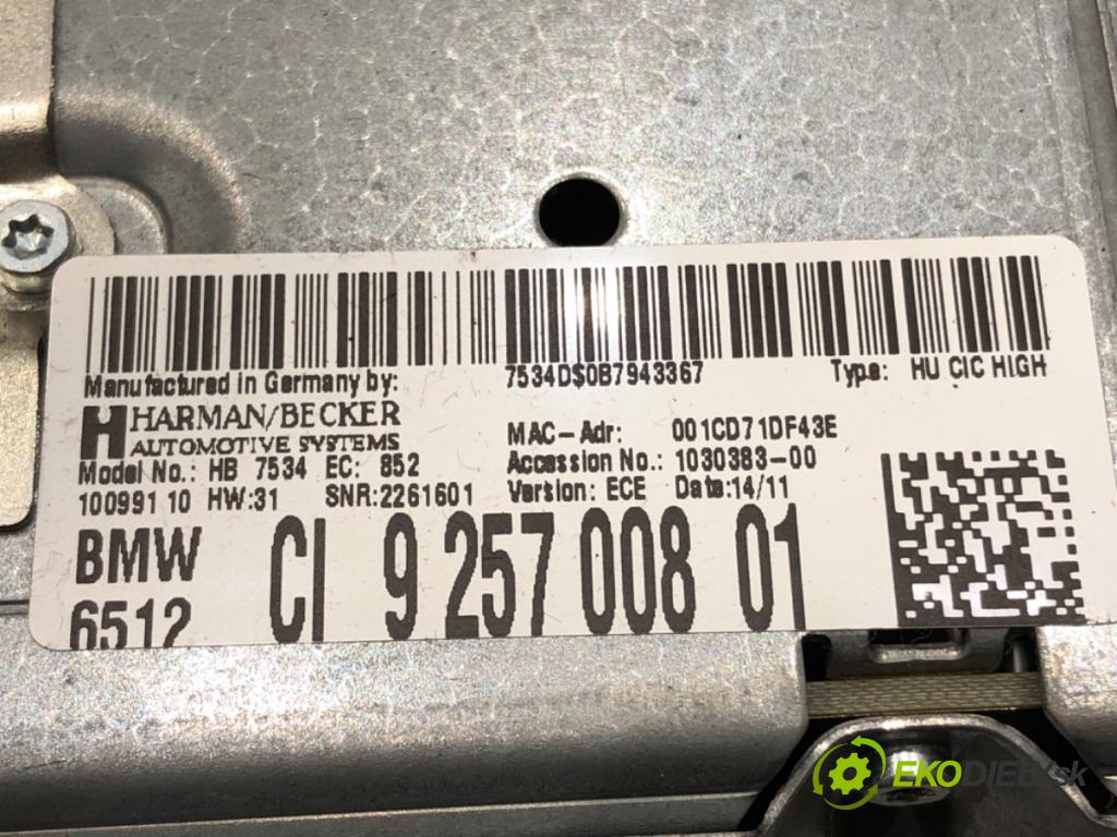BMW 5 Touring (F11) 2009 - 2017    520 d 135 kW [184 KM] olej napędowy 2010 - 2014  RADIO 9257008 (Audio zariadenie)